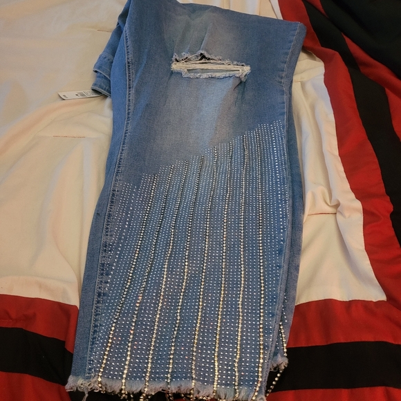 Rhinestone jeans - Picture 4 of 5